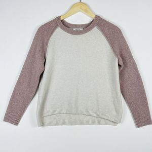 Madewell Soft Knit‎ Raglan Sleeve Beige Taupe Pullover Sweater Top Womens XXS
